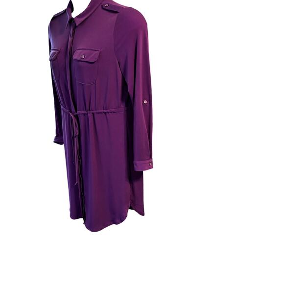 Linda Leal Womens PL Shirtdress 70's Retro Casual Simple but Elegant Timeless - Picture 12 of 12